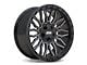 ATW Off-Road Wheels Nile Gloss Black with Milled Spokes Wheel; 20x10; -18mm Offset (76-86 Jeep CJ7)