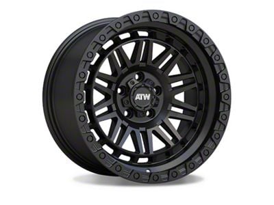 ATW Off-Road Wheels Yukon All Satin Black Wheel; 20x10; -18mm Offset (76-86 Jeep CJ7)