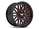ATW Off-Road Wheels Nile Gloss Black with Red Milled Spokes Wheel; 20x10 (20-24 Jeep Gladiator JT)