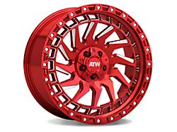 ATW Off-Road Wheels Culebra Candy Red with Milled Spokes Wheel; 17x9; -12mm Offset (18-25 Jeep Wrangler JL)