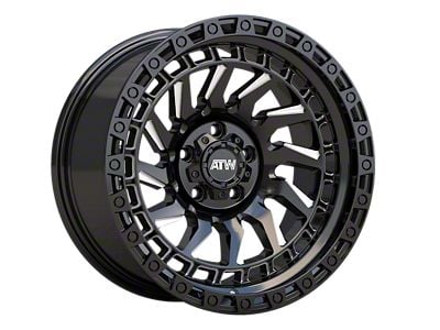 ATW Off-Road Wheels Culebra Gloss Black with Milled Spokes Wheel; 17x9; -12mm Offset (07-18 Jeep Wrangler JK)