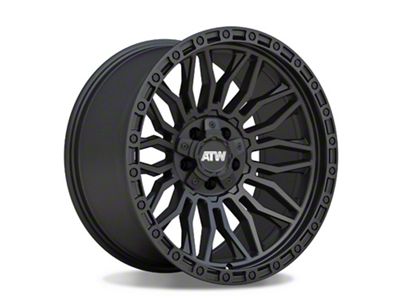 ATW Off-Road Wheels Nile All Satin Black Wheel; 17x9; -12mm Offset (07-18 Jeep Wrangler JK)