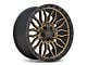 ATW Off-Road Wheels Nile Satin Black with Machined Bronze Face Wheel; 20x10 (07-18 Jeep Wrangler JK)
