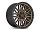 ATW Off-Road Wheels Nile Satin Black with Machined Bronze Face Wheel; 20x10; -18mm Offset (07-18 Jeep Wrangler JK)