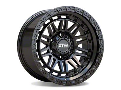 ATW Off-Road Wheels Yukon All Satin Black 6-Lug Wheel; 17x9; -12mm Offset (16-23 Tacoma)