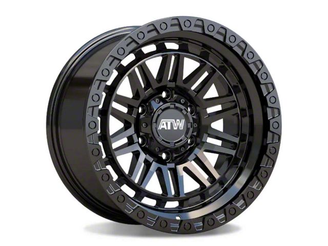 ATW Off-Road Wheels Yukon All Satin Black 6-Lug Wheel; 20x10; -18mm Offset (16-24 Titan XD)