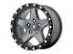 ATX Series Ravine Matte Gray with Black Reinforcing Ring 5-Lug Wheel; 18x8.5; 35mm Offset (07-13 Tundra)