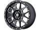 ATX Series AX196 Satin Black with Milled Accents 6-Lug Wheel; 20x9; 45mm Offset (2024 Tacoma)