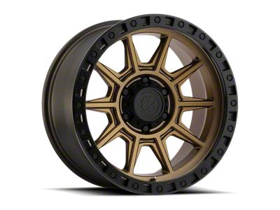 ATX Series AX202 Matte Bronze with Black Lip 6-Lug Wheel; 17x9; -12mm Offset (10-24 4Runner)