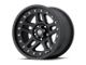 ATX Series Cornice Textured Black Wheel; 17x9; -12mm Offset (84-01 Jeep Cherokee XJ)