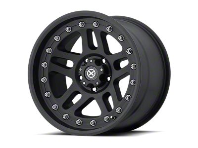 ATX Series Cornice Textured Black Wheel; 17x9; -12mm Offset (20-24 Jeep Gladiator JT)