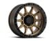 ATX Series AX202 Matte Bronze with Black Lip Wheel; 17x9; -12mm Offset (93-98 Jeep Grand Cherokee ZJ)