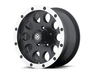 ATX Series Slot Satin Black with Machined Face Wheel; 16x8; 0mm Offset (99-04 Jeep Grand Cherokee WJ)