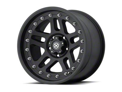 ATX Series Cornice Textured Black Wheel; 18x9; -12mm Offset (05-10 Jeep Grand Cherokee WK)