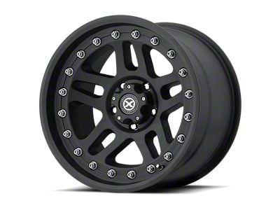 ATX Series Cornice Textured Black Wheel; 17x9 (97-06 Jeep Wrangler TJ)