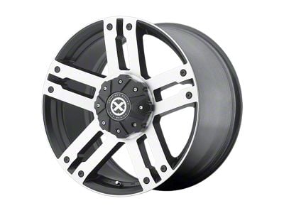 ATX Series Dune Satin Black with Machined Face 6-Lug Wheel; 20x9; 18mm Offset (16-24 Titan XD)