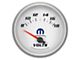 Auto Meter Voltmeter Gauge with MOPAR Logo; Electrical (Universal; Some Adaptation May Be Required)