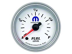 Auto Meter MOPAR Series 2-1/16-Inch Programmable Fuel Level Gauge; 0 ohm Empty to 280 ohm Full (Universal; Some Adaptation May Be Required)