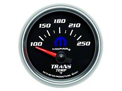 Auto Meter Transmission Temperature Gauge with MOPAR Logo; Electrical (Universal; Some Adaptation May Be Required)