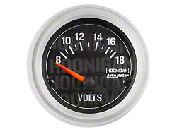 Auto Meter Hoonigan Series 2-1/16-Inch Voltmeter Gauge; 8-18V (Universal; Some Adaptation May Be Required)