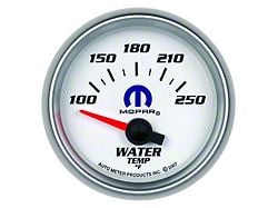 Auto Meter MOPAR Series 2-1/16-Inch Water Temperature Gauge; 100-250 Fahrenheit (Universal; Some Adaptation May Be Required)