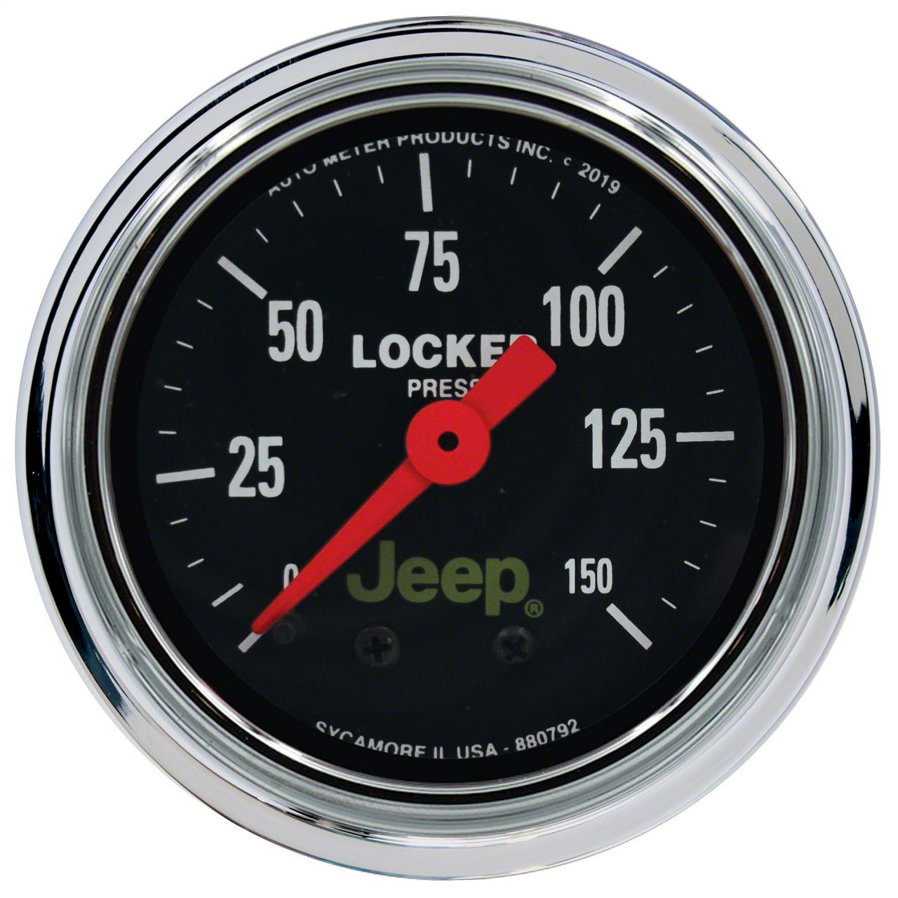 Auto Meter Jeep Wrangler Jeep Series 2 116 Inch Air Locker Pressure