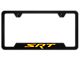 Autogold SRT Notched License Plate Frame; Orange (Universal; Some Adaptation May Be Required)