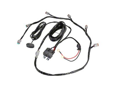 Auxbeam 6-LED Pod Light Power Wiring Harness Kit with 3-Pin DT Plugs