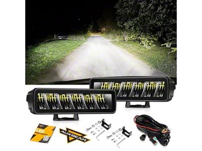 Auxbeam 6.30-Inch LED Light Bars (Universal; Some Adaptation May Be Required)