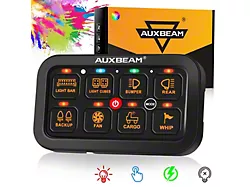 Auxbeam RA80 Series RGB 8-Gang Multifunction Switch Panel (Universal; Some Adaptation May Be Required)