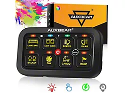 Auxbeam RB80 Series RGB 8-Gang Multifunction Switch Panel (Universal; Some Adaptation May Be Required)