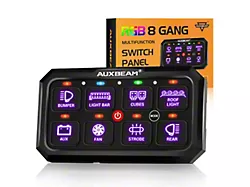 Auxbeam RB80 XL Series RGB 8-Gang Multifunction Switch Panel (Universal; Some Adaptation May Be Required)