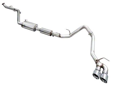 AWE 0FG Single Exhaust System with Chrome Silver Tips; Side Exit (24-25 Tacoma)