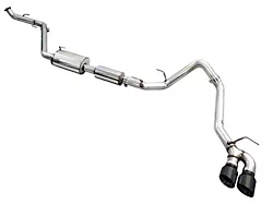 AWE 0FG Single Exhaust System with Diamond Black Tips; Side Exit (24-25 Tacoma)