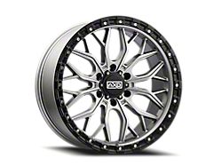 AXD Offroad AS1 Satin Titanium with Black Lip 6-Lug Wheel; 17x8.5; 0mm Offset (03-09 4Runner)