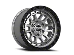 AXD Offroad AS4 Titanium with Black Lip 6-Lug Wheel; 17x8.5; 0mm Offset (21-25 Bronco, Excluding Raptor)