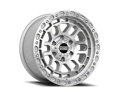 AXD Offroad AS4 Machine Face Silver Accent Wheel; 17x8.5; 0mm Offset (07-18 Jeep Wrangler JK)