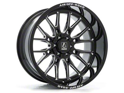 Axe Wheels Atlas Gloss Black Milled 6-Lug Wheel; 20x10; -19mm Offset (03-09 4Runner)