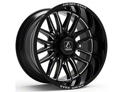 Axe Wheels Hades Gloss Black Milled 6-Lug Wheel; 20x10; -19mm Offset (03-09 4Runner)