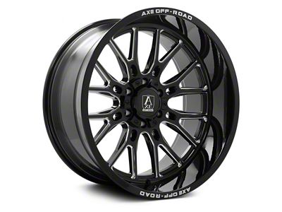 Axe Wheels Atlas Gloss Black Milled 6-Lug Wheel; 22x12; -44mm Offset (04-15 Titan)