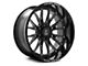 Axe Wheels Atlas Gloss Black Milled 6-Lug Wheel; 24x12; -44mm Offset (04-15 Titan)