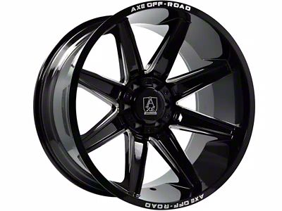 Axe Wheels Atremis Gloss Black Milled 6-Lug Wheel; 20x10; -19mm Offset (04-15 Titan)