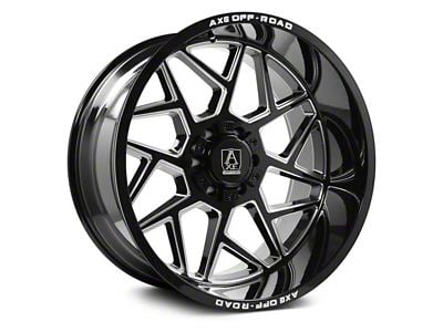 Axe Wheels Nemesis Gloss Black Milled 6-Lug Wheel; 22x12; -44mm Offset (04-15 Titan)