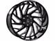 Axe Wheels Zeus Gloss Black Milled 6-Lug Wheel; 20x10; -19mm Offset (04-15 Titan)