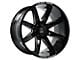 Axe Wheels Atremis Gloss Black Milled 6-Lug Wheel; 20x9.5; 15mm Offset (05-15 Tacoma)