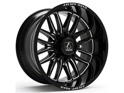 Axe Wheels Hades Gloss Black Milled 6-Lug Wheel; 20x10; -19mm Offset (05-15 Tacoma)