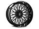 Axe Wheels Kratos Gloss Black Milled 6-Lug Wheel; 22x12; -44mm Offset (05-15 Tacoma)