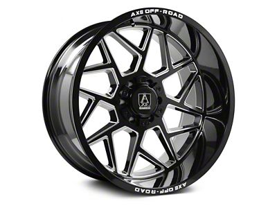 Axe Wheels Nemesis Gloss Black Milled 6-Lug Wheel; 22x12; -44mm Offset (05-15 Tacoma)