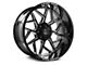 Axe Wheels Nemesis Gloss Black Milled 6-Lug Wheel; 22x12; -44mm Offset (05-15 Tacoma)