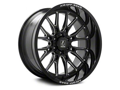 Axe Wheels Atlas Gloss Black Milled 6-Lug Wheel; 22x10; -19mm Offset (10-24 4Runner)